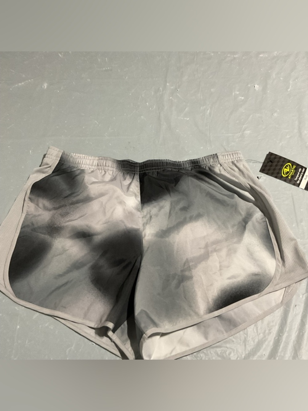 Women's Athletic Running Shorts - Gray Ombre